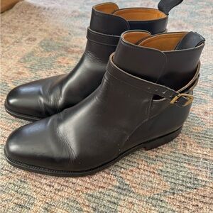Black Leather Men's Boots